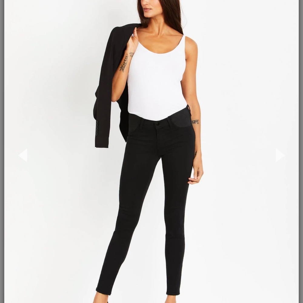 J Brand Mama J Maternity Jeans in “Seriously Black”, size 27